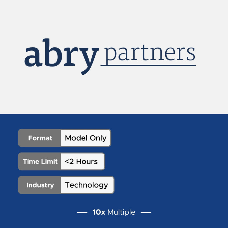 Private Equity Interview Questions PE Practice Mega Fund Abry Partners Interview - 10x Multiple