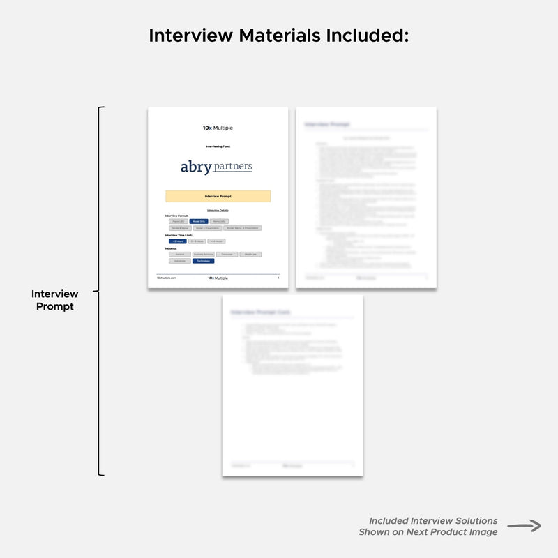 Private Equity Interview Questions PE Practice Mega Fund Abry Partners Interview - 10x Multiple