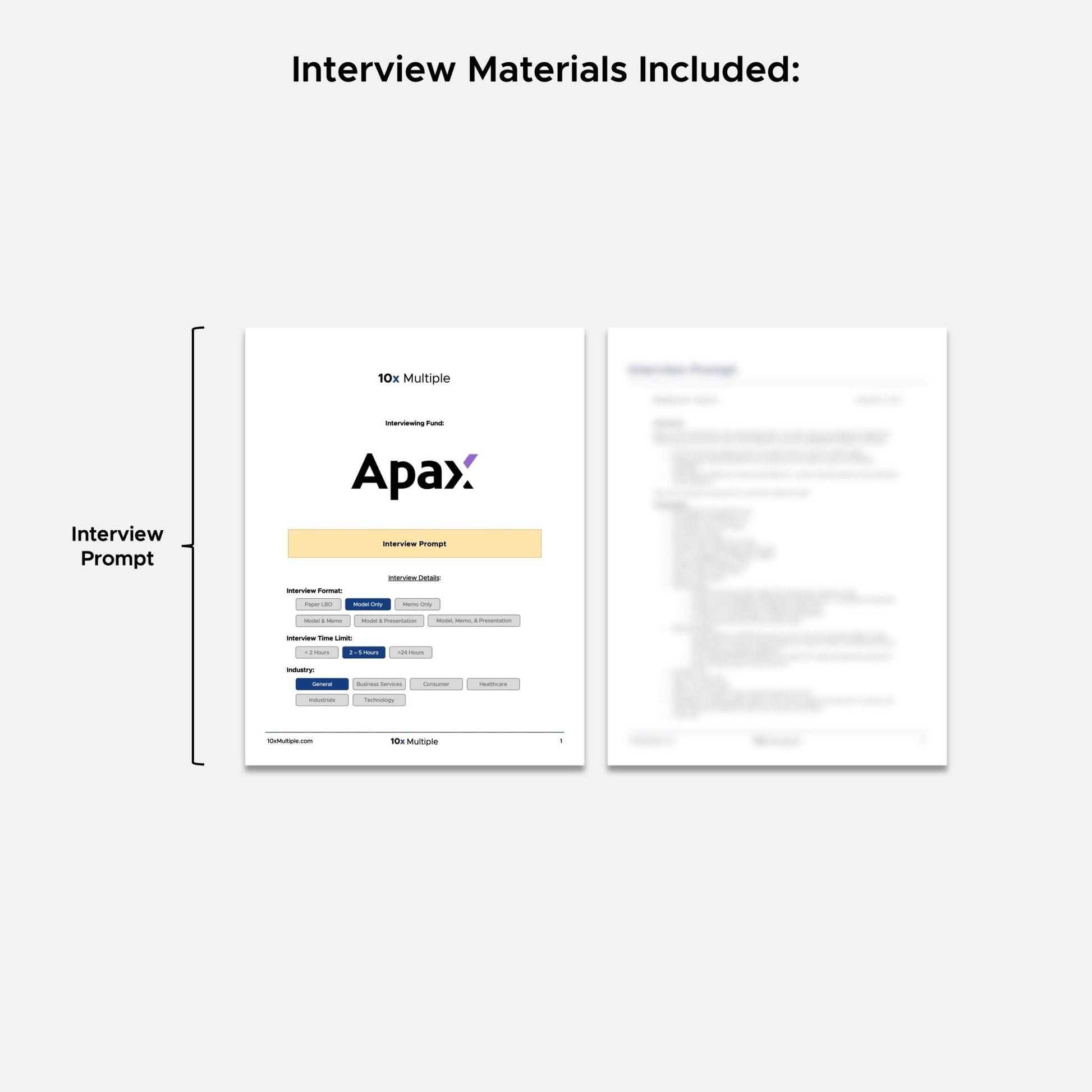 Private Equity Interview Questions PE Practice Mega Fund Apax Interview - 10x Multiple