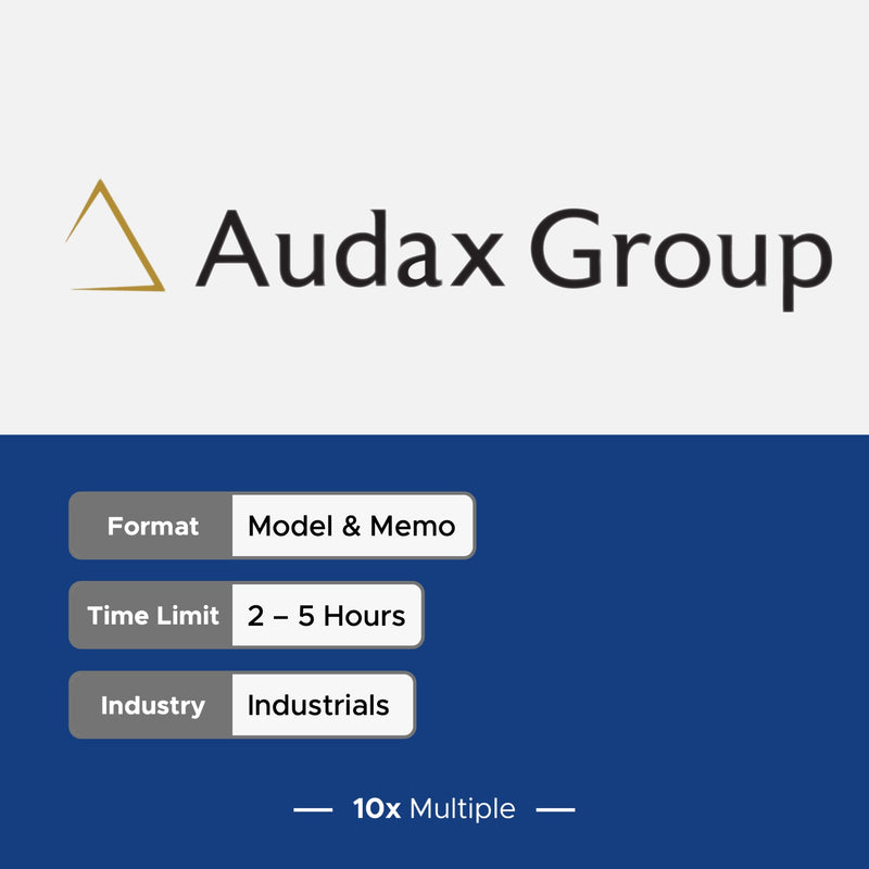 Private Equity Interview Questions PE Practice Mega Fund Audax Interview - 10x Multiple