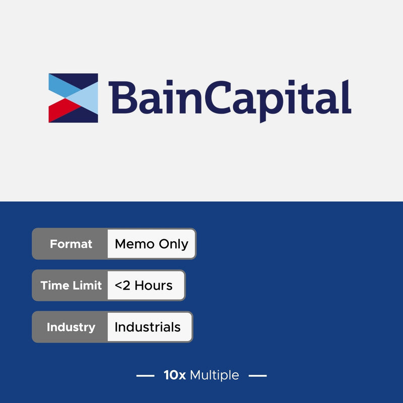 Private Equity Interview Questions PE Practice Mega Fund Bain Capital Interview - 10x Multiple