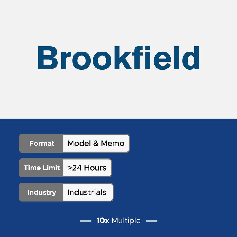 Private Equity Interview Questions PE Practice Mega Fund Brookfield Interview - 10x Multiple