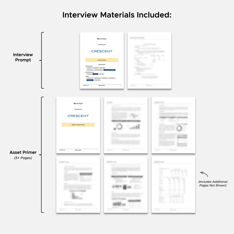 Private Equity Interview Questions PE Practice Mega Fund Crescent Capital Interview - 10x Multiple