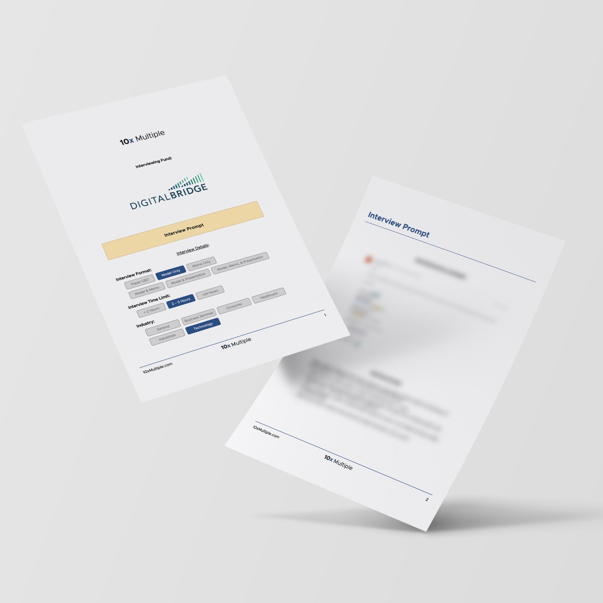 Private Equity Interview Questions PE Practice Mega Fund DigitalBridge Interview - 10x Multiple