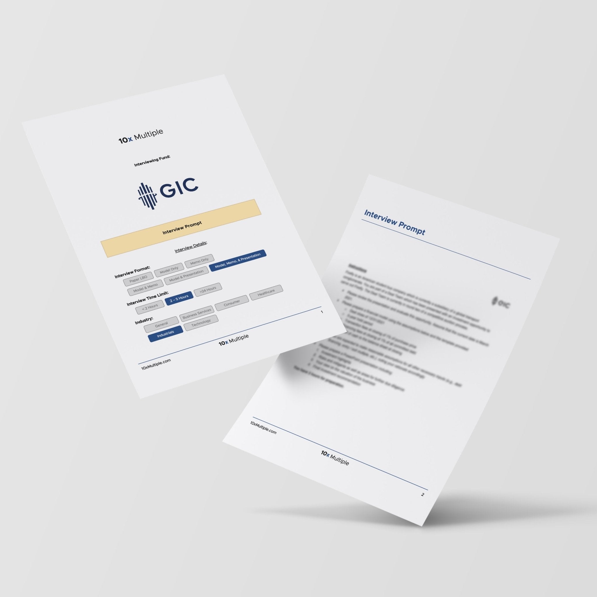 Private Equity Interview Questions PE Practice Mega Fund GIC Interview - 10x Multiple
