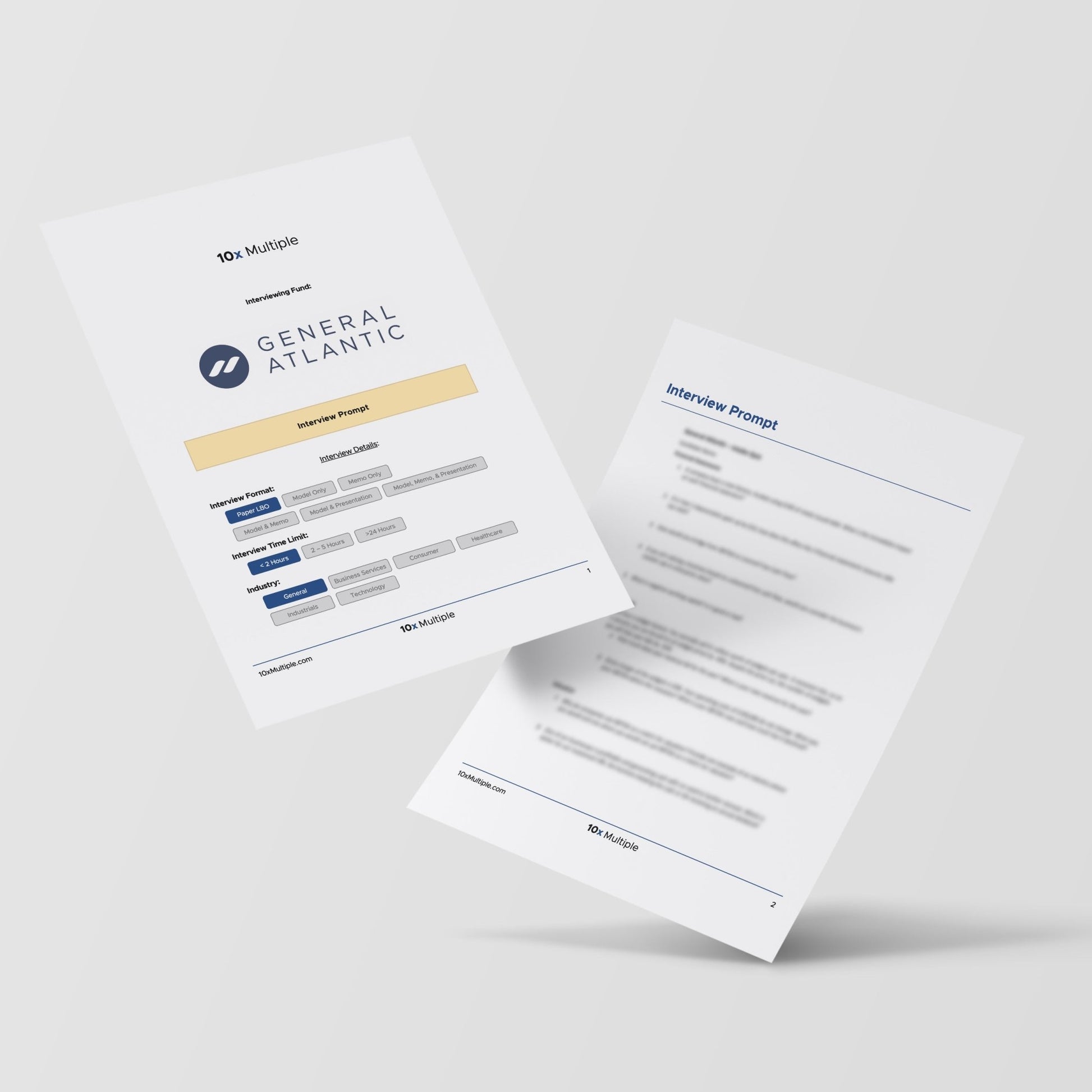 Private Equity Interview Questions PE Practice Mega Fund General Atlantic Interview - 10x Multiple