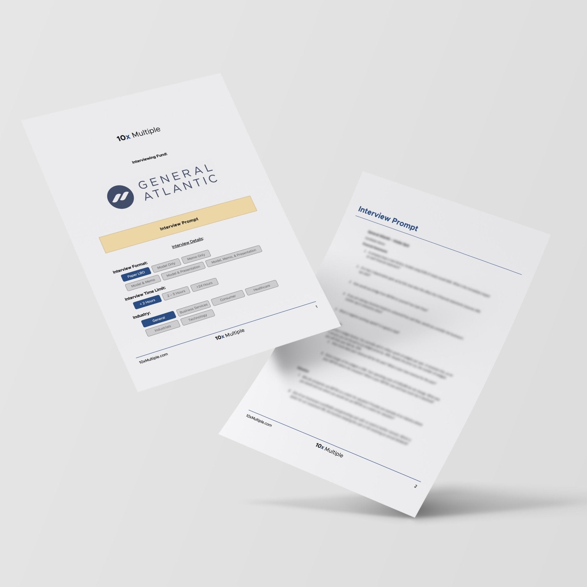 Private Equity Interview Questions PE Practice Mega Fund General Atlantic Interview - 10x Multiple