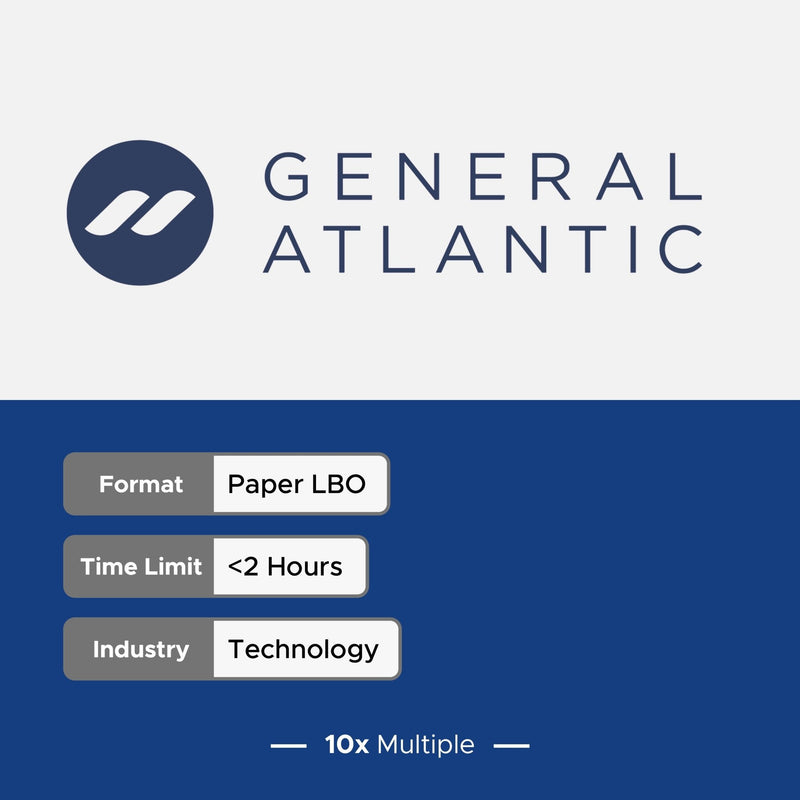 Private Equity Interview Questions PE Practice Mega Fund General Atlantic Interview - 10x Multiple