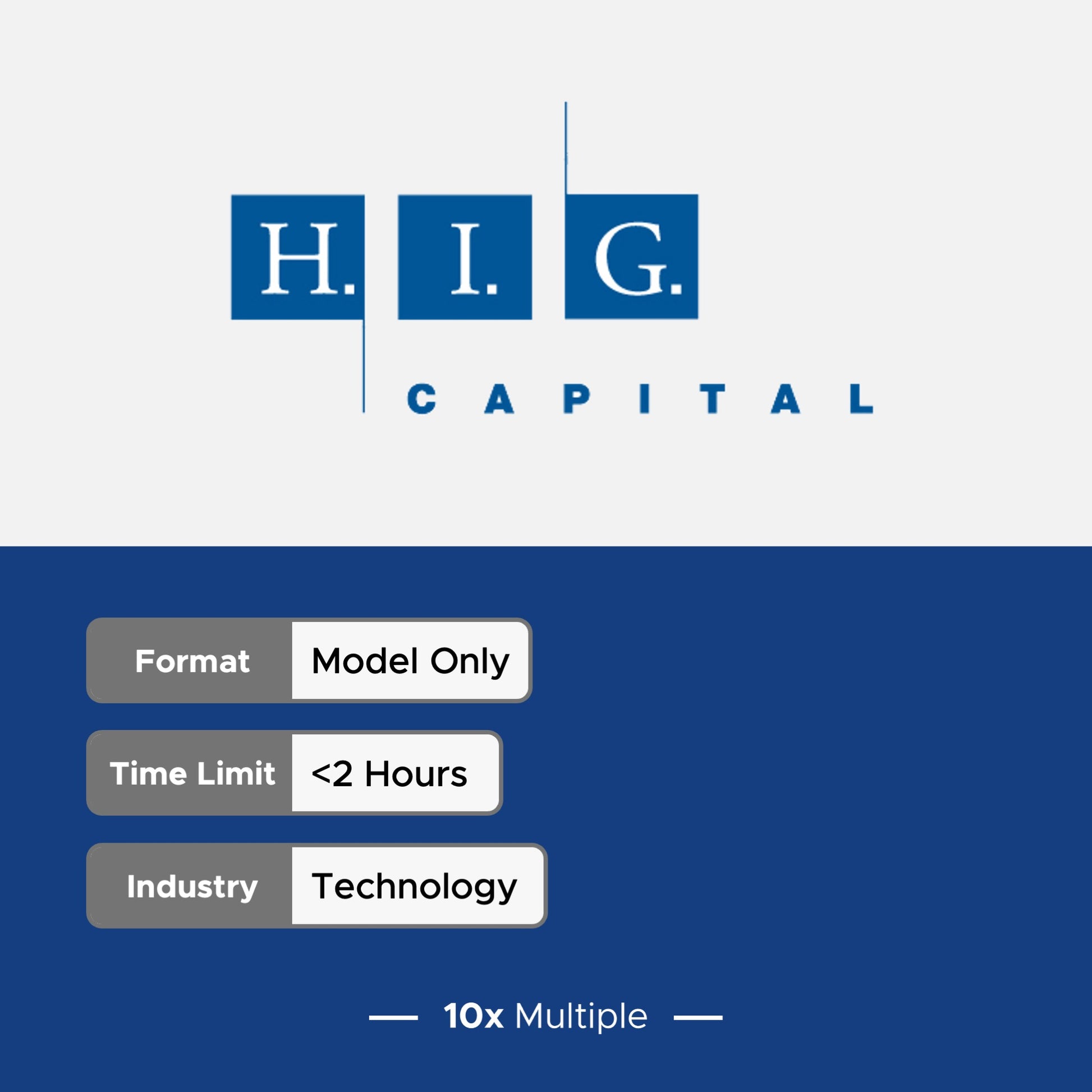 Private Equity Interview Questions PE Practice Mega Fund HIG Interview - 10x Multiple
