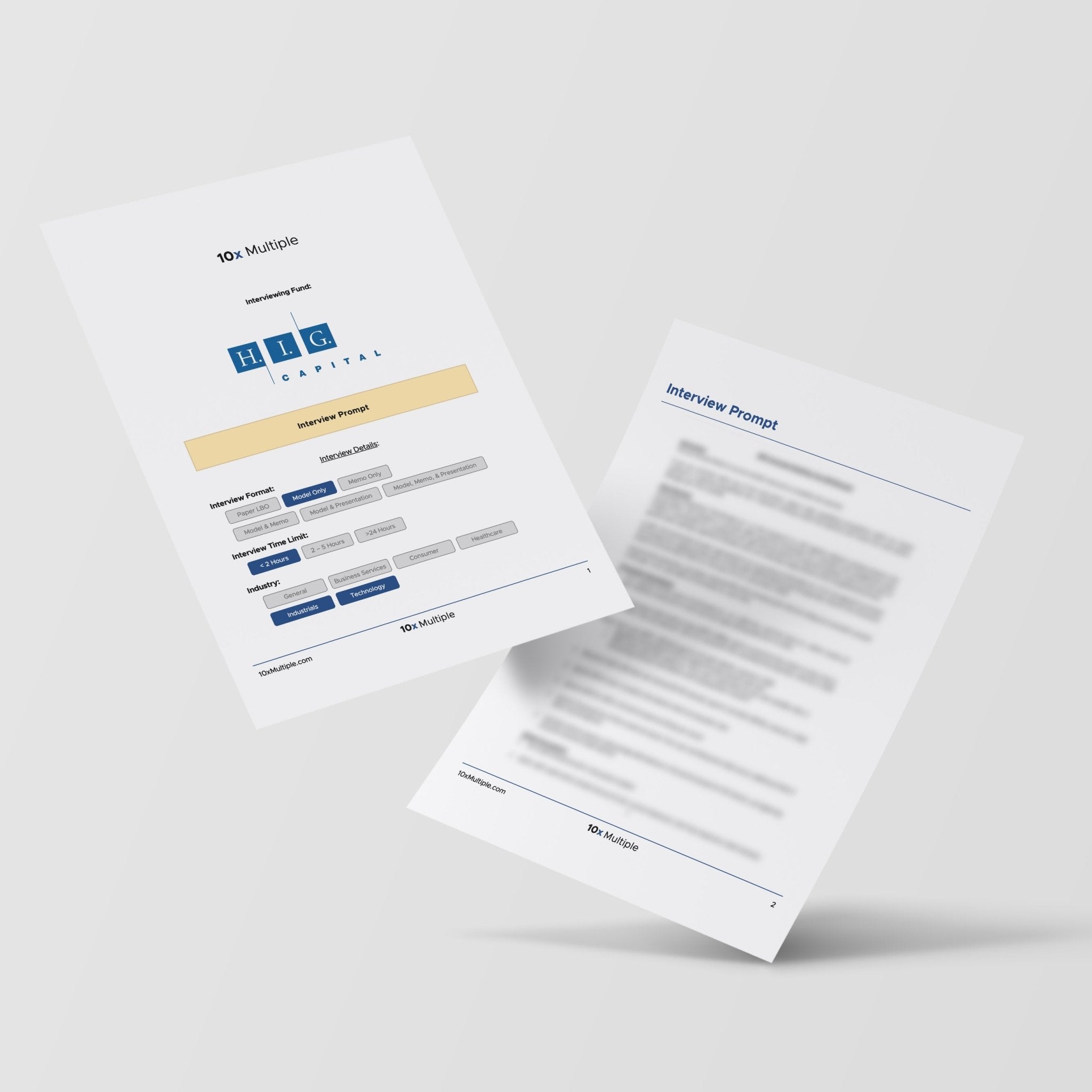 Private Equity Interview Questions PE Practice Mega Fund HIG Interview - 10x Multiple