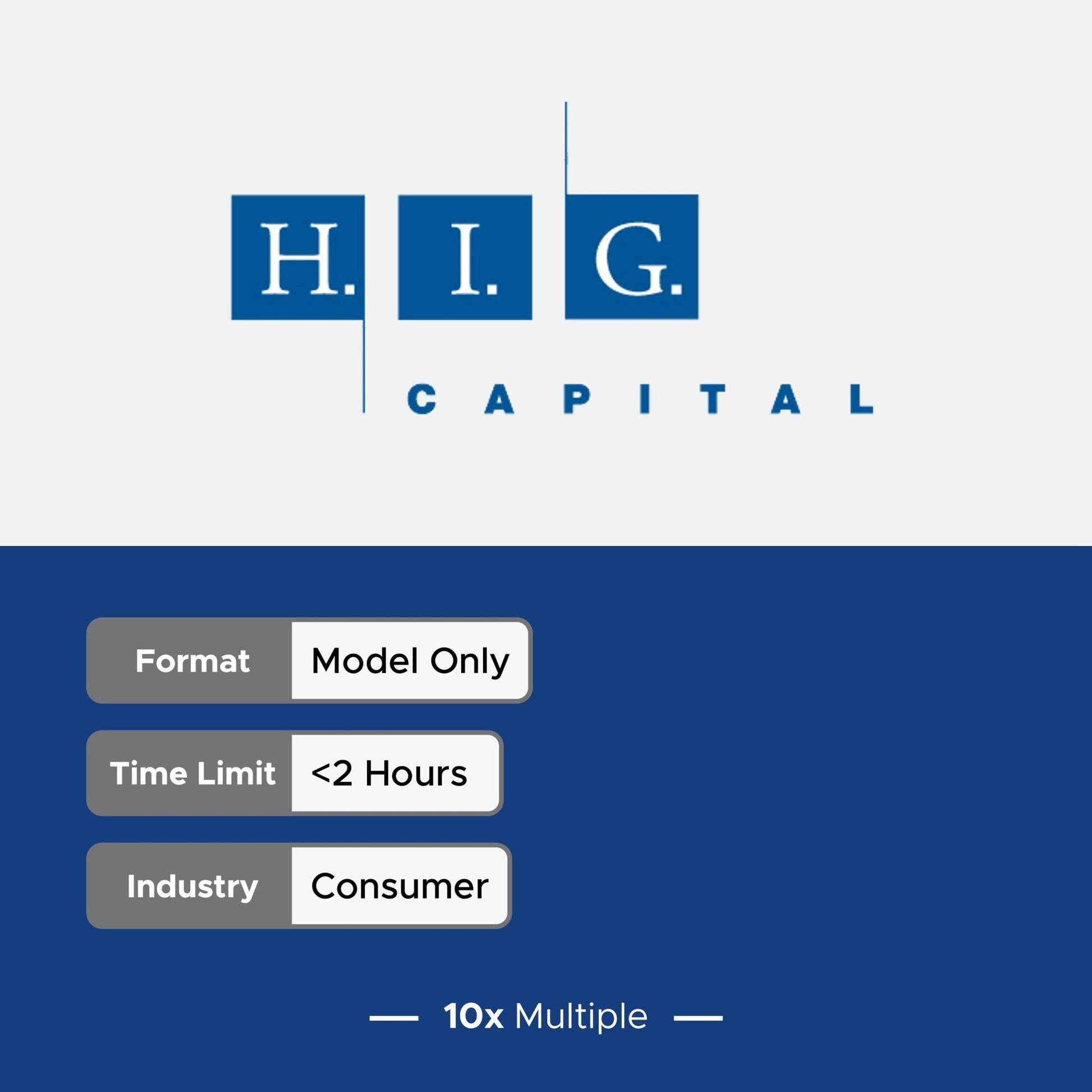 Private Equity Interview Questions PE Practice Mega Fund HIG Interview - 10x Multiple
