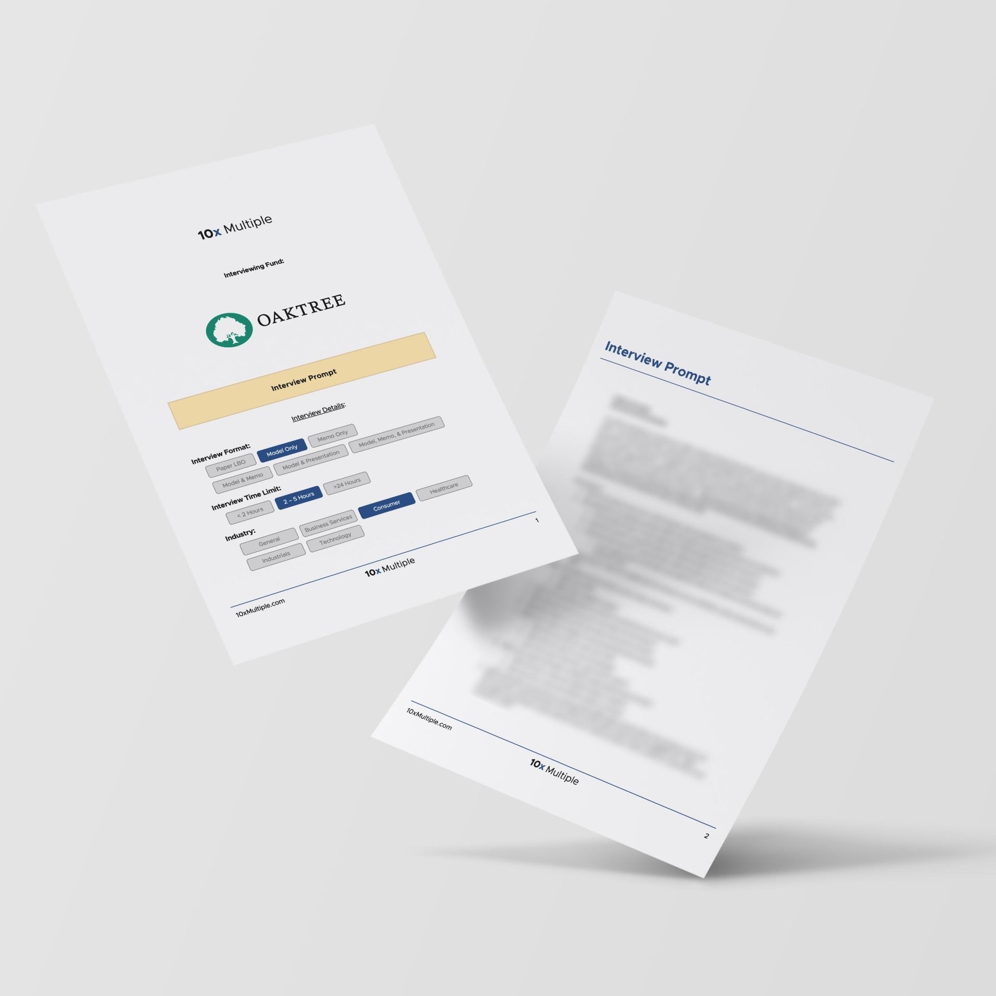 Private Equity Interview Questions PE Practice Mega Fund Oaktree Capital Management Interview - 10x Multiple
