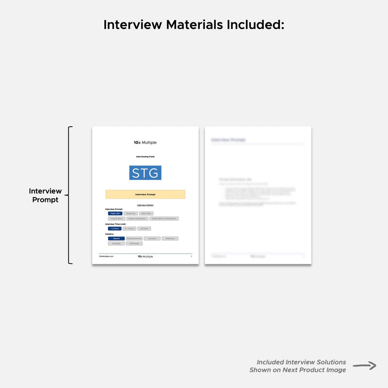Private Equity Interview Questions PE Practice Mega Fund STG Interview - 10x Multiple