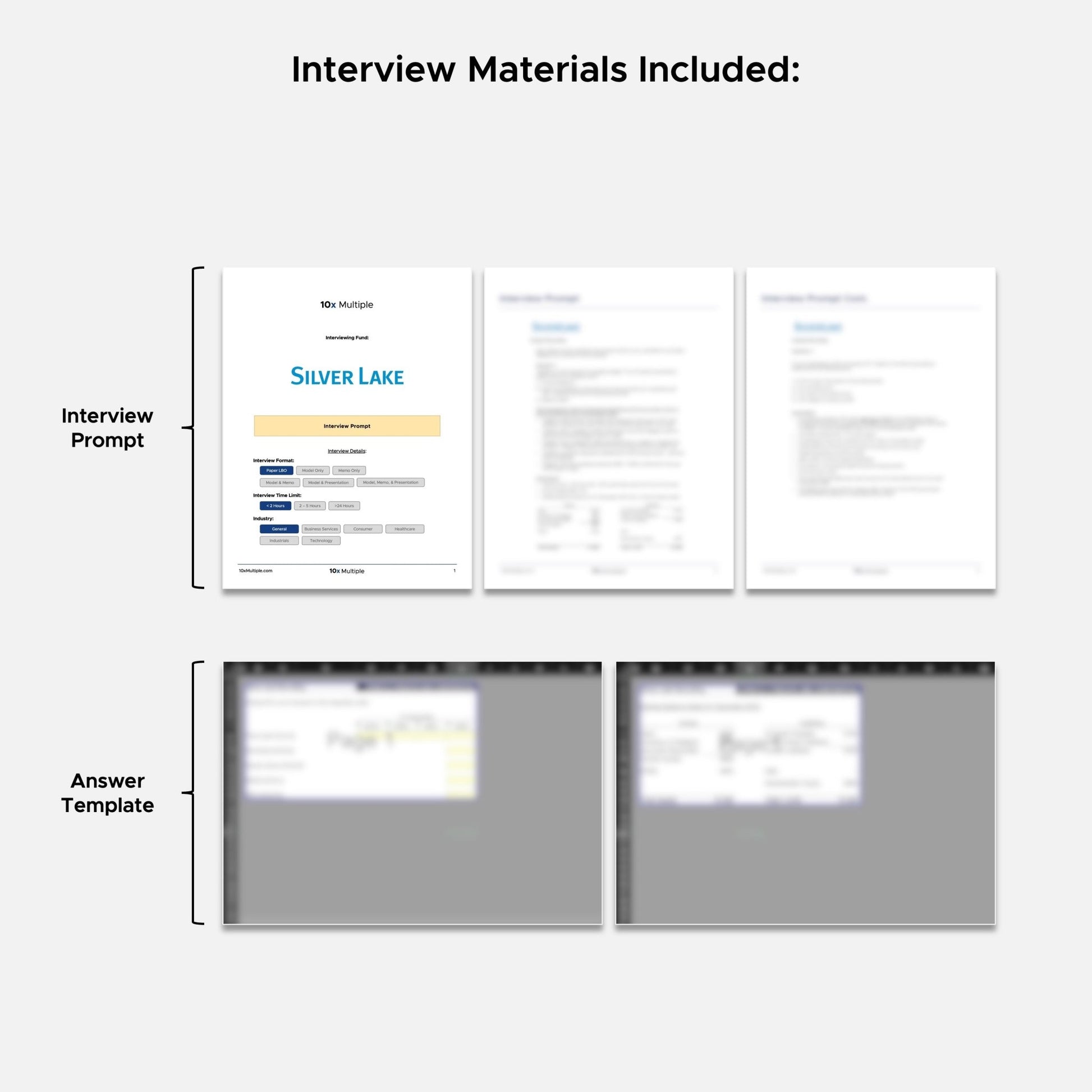 Private Equity Interview Questions PE Practice Mega Fund Silver Lake Interview - 10x Multiple