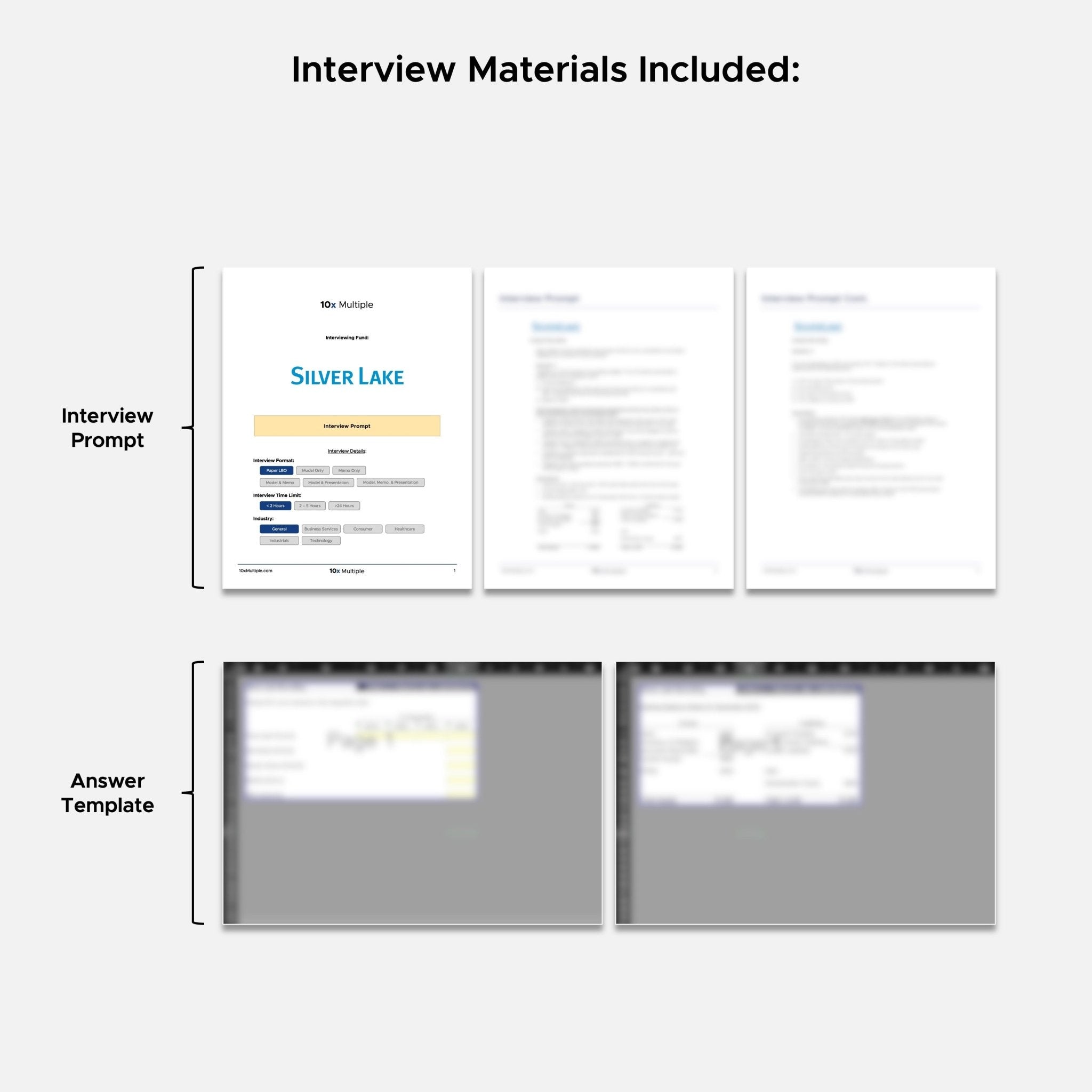 Private Equity Interview Questions PE Practice Mega Fund Silver Lake Interview - 10x Multiple