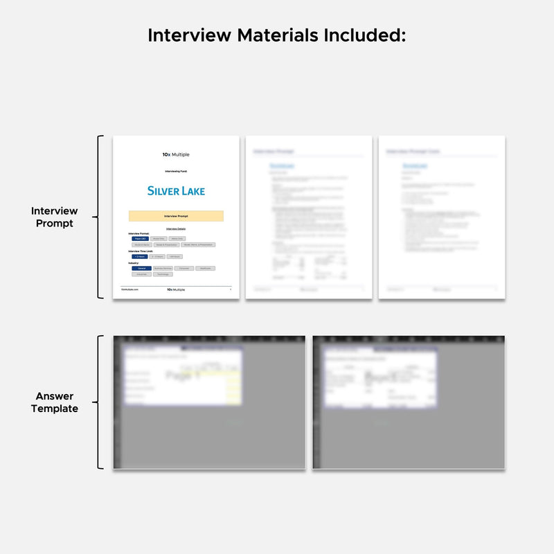 Private Equity Interview Questions PE Practice Mega Fund Silver Lake Interview - 10x Multiple