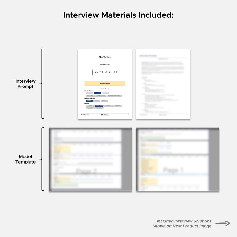 Private Equity Interview Questions PE Practice Mega Fund SkyKnight Capital Interview - 10x Multiple