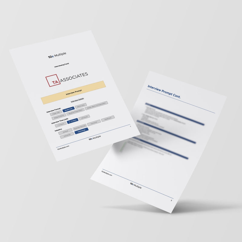 Private Equity Interview Questions PE Practice Mega Fund TA Associates Interview - 10x Multiple