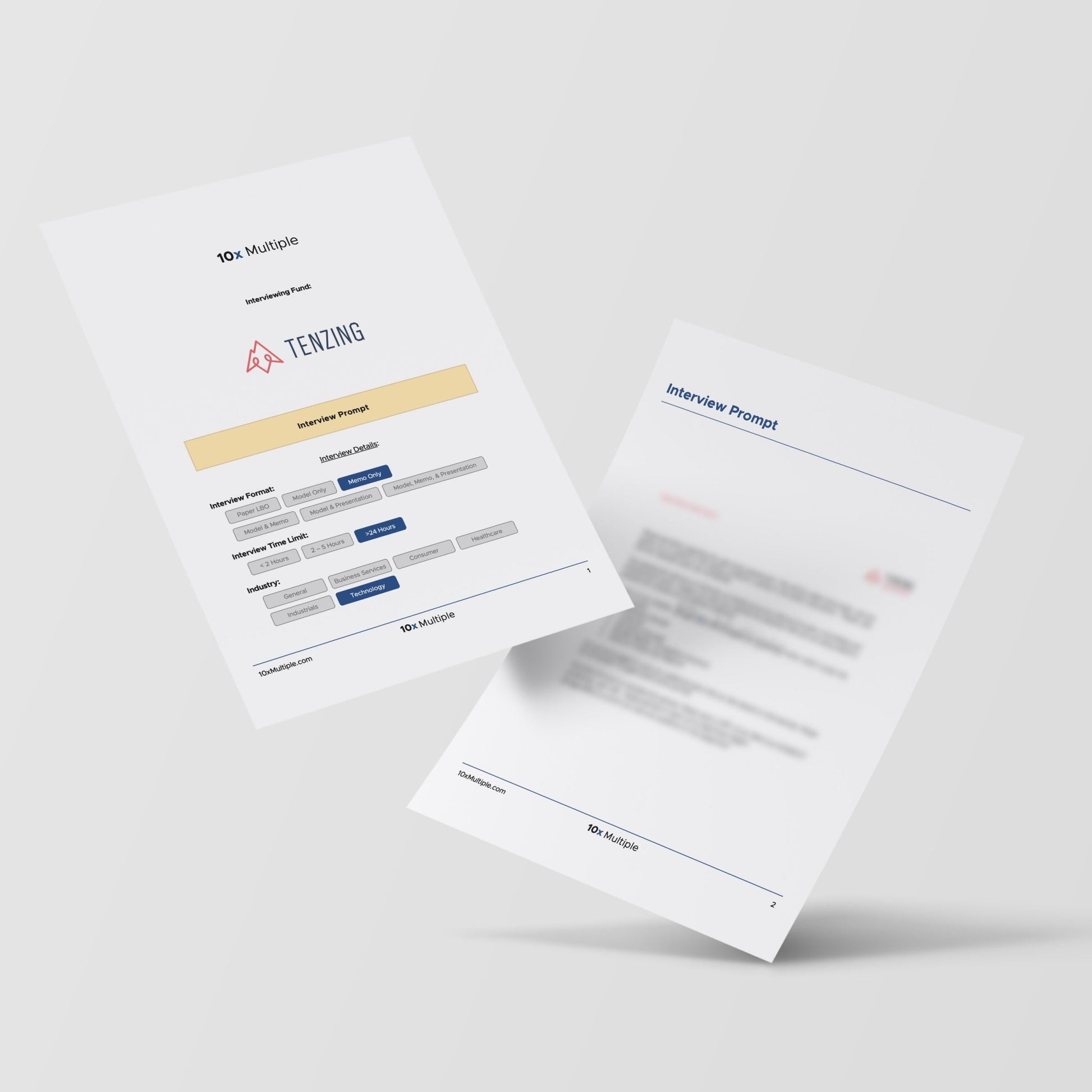 Private Equity Interview Questions PE Practice Mega Fund Tenzing Interview - 10x Multiple
