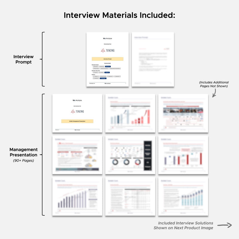 Private Equity Interview Questions PE Practice Mega Fund Tenzing Interview - 10x Multiple