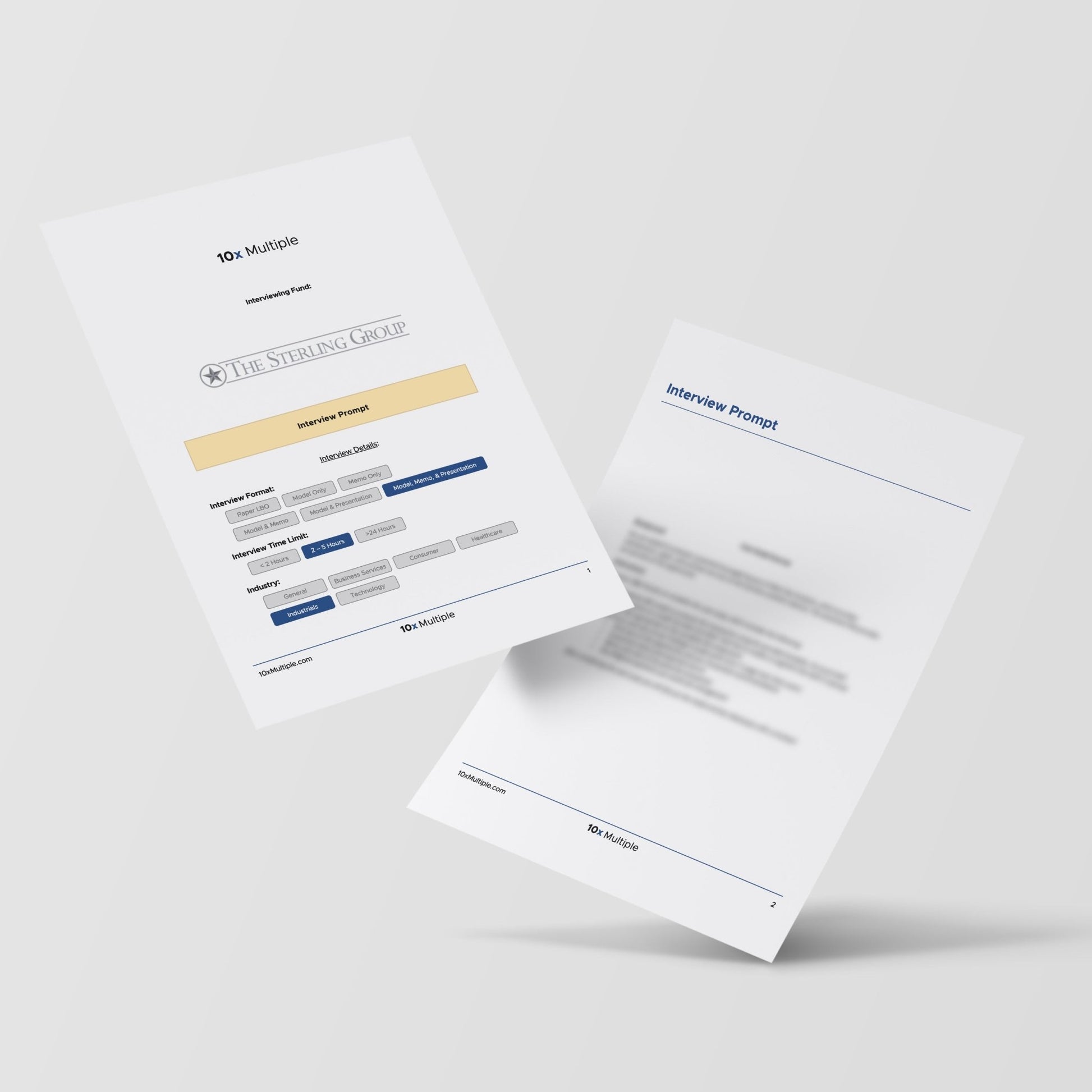 Private Equity Interview Questions PE Practice Mega Fund The Sterling Group Interview - 10x Multiple