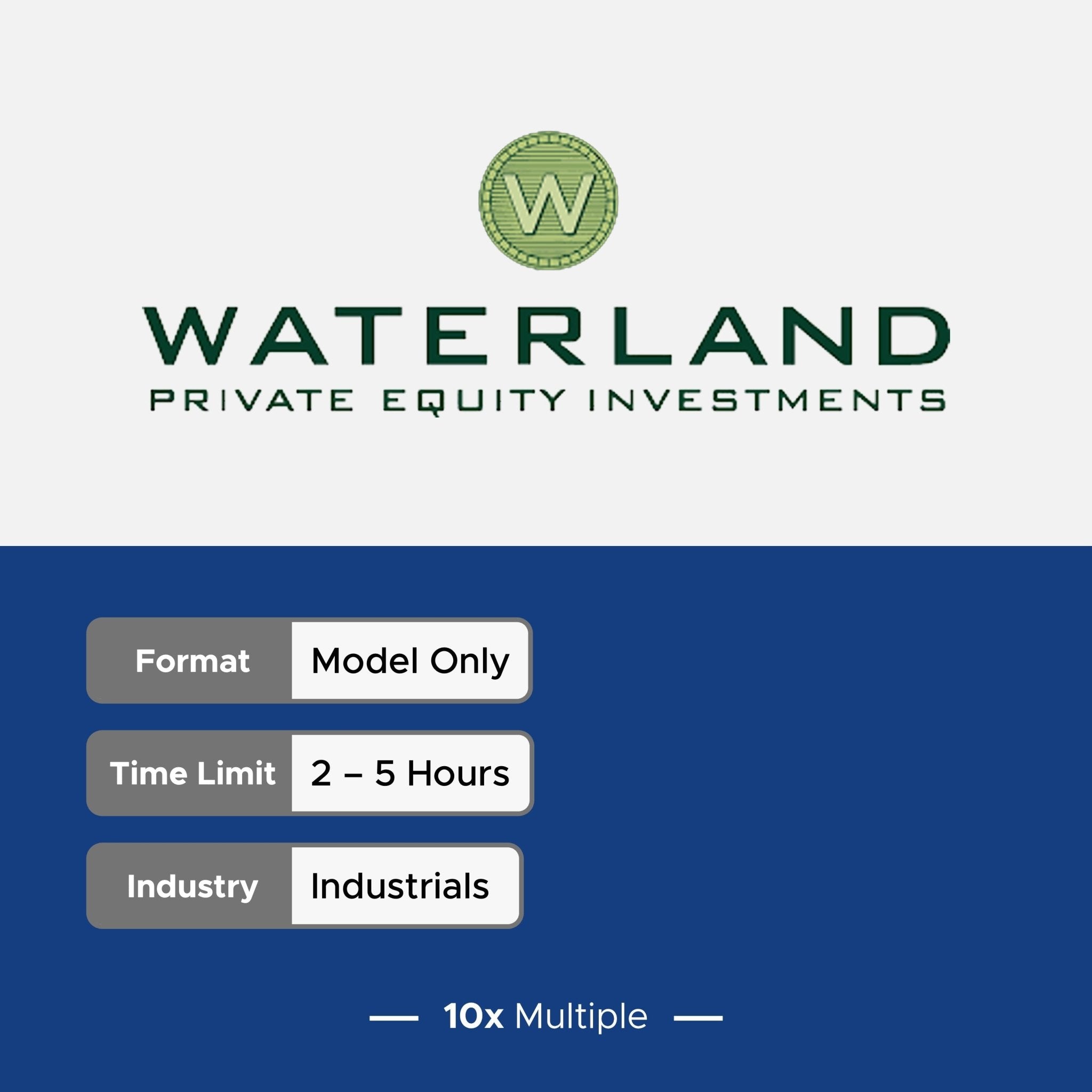 Private Equity Interview Questions PE Practice Mega Fund Waterland Interview - 10x Multiple