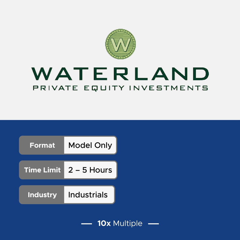 Private Equity Interview Questions PE Practice Mega Fund Waterland Interview - 10x Multiple