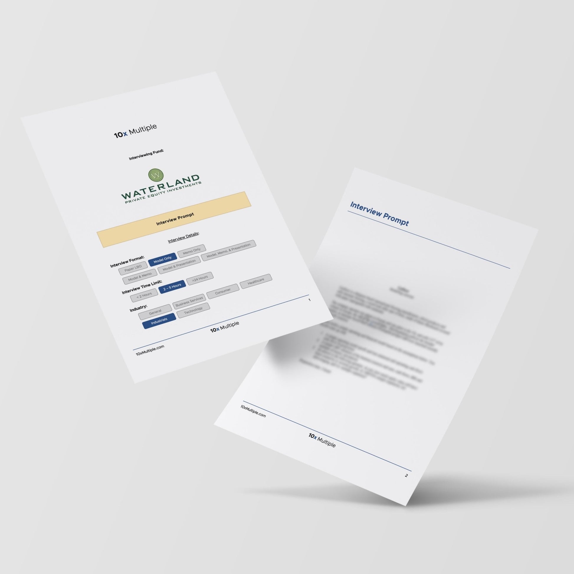 Private Equity Interview Questions PE Practice Mega Fund Waterland Interview - 10x Multiple