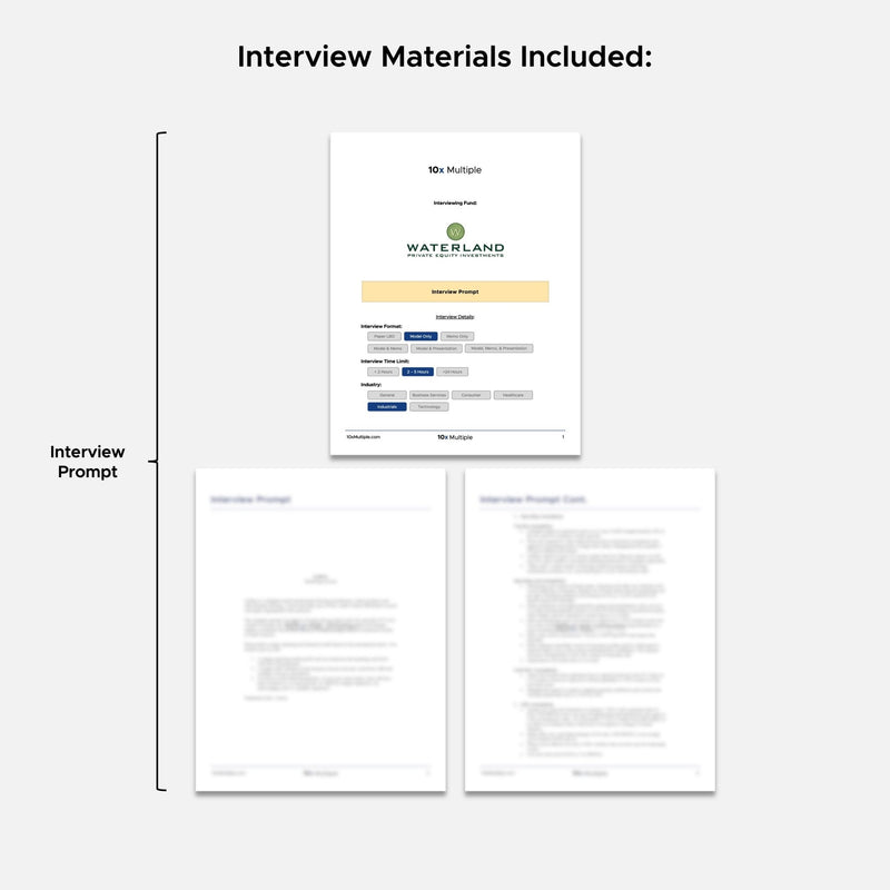 Private Equity Interview Questions PE Practice Mega Fund Waterland Interview - 10x Multiple