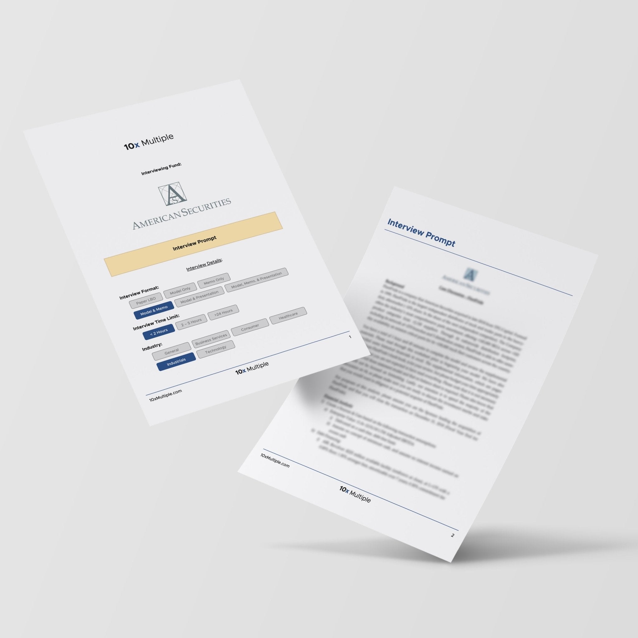 Private Equity Interview Questions PE Practice Mega Fund American Securities Interview - 10x Multiple