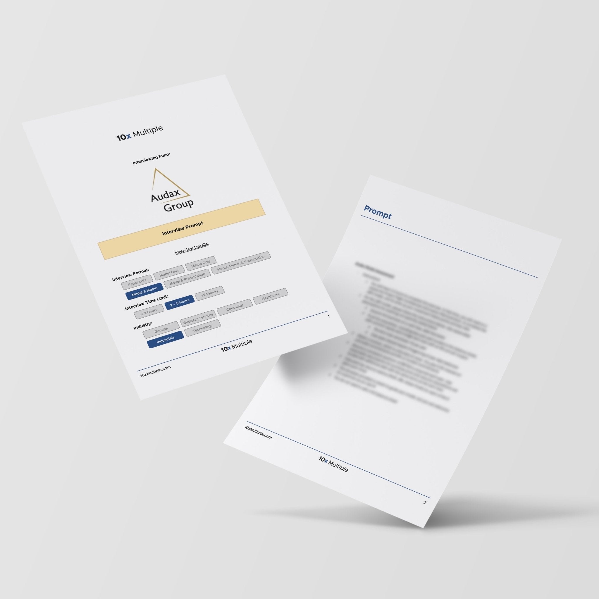 Private Equity Interview Questions PE Practice Mega Fund Audax Interview - 10x Multiple