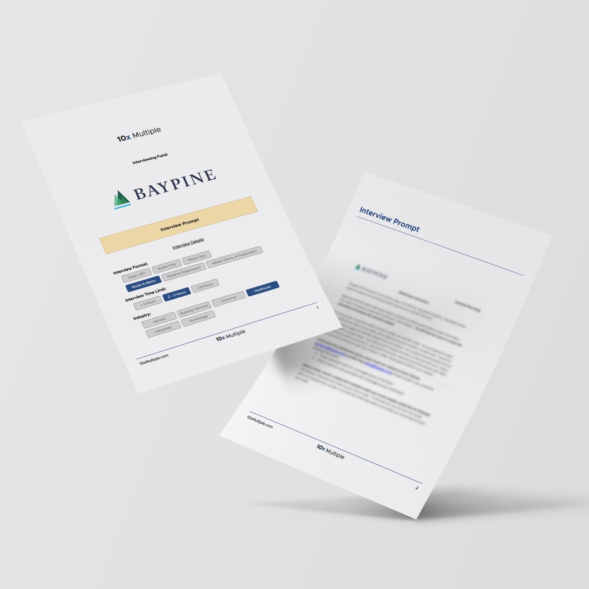 Private Equity Interview Questions PE Practice Mega Fund BayPine Interview - 10x Multiple
