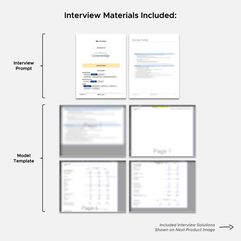 Private Equity Interview Questions PE Practice Mega Fund Centerbridge Interview - 10x Multiple