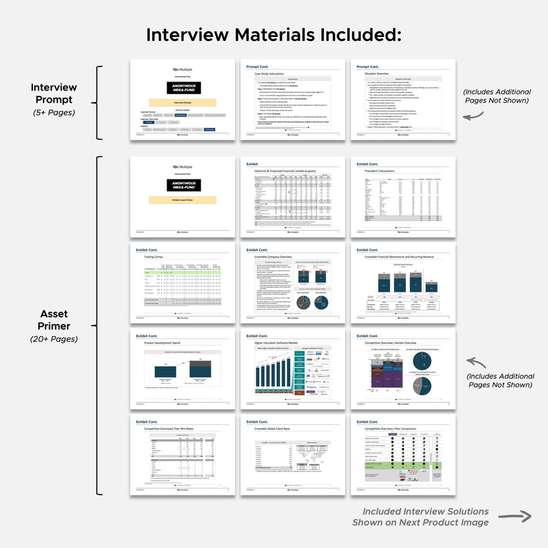 Private Equity Interview Questions PE Practice Mega Fund Free Mega - Fund Case Study Interview - 10x Multiple
