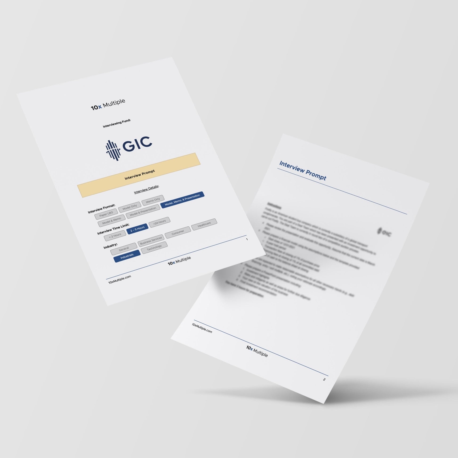 Private Equity Interview Questions PE Practice Mega Fund GIC Interview - 10x Multiple