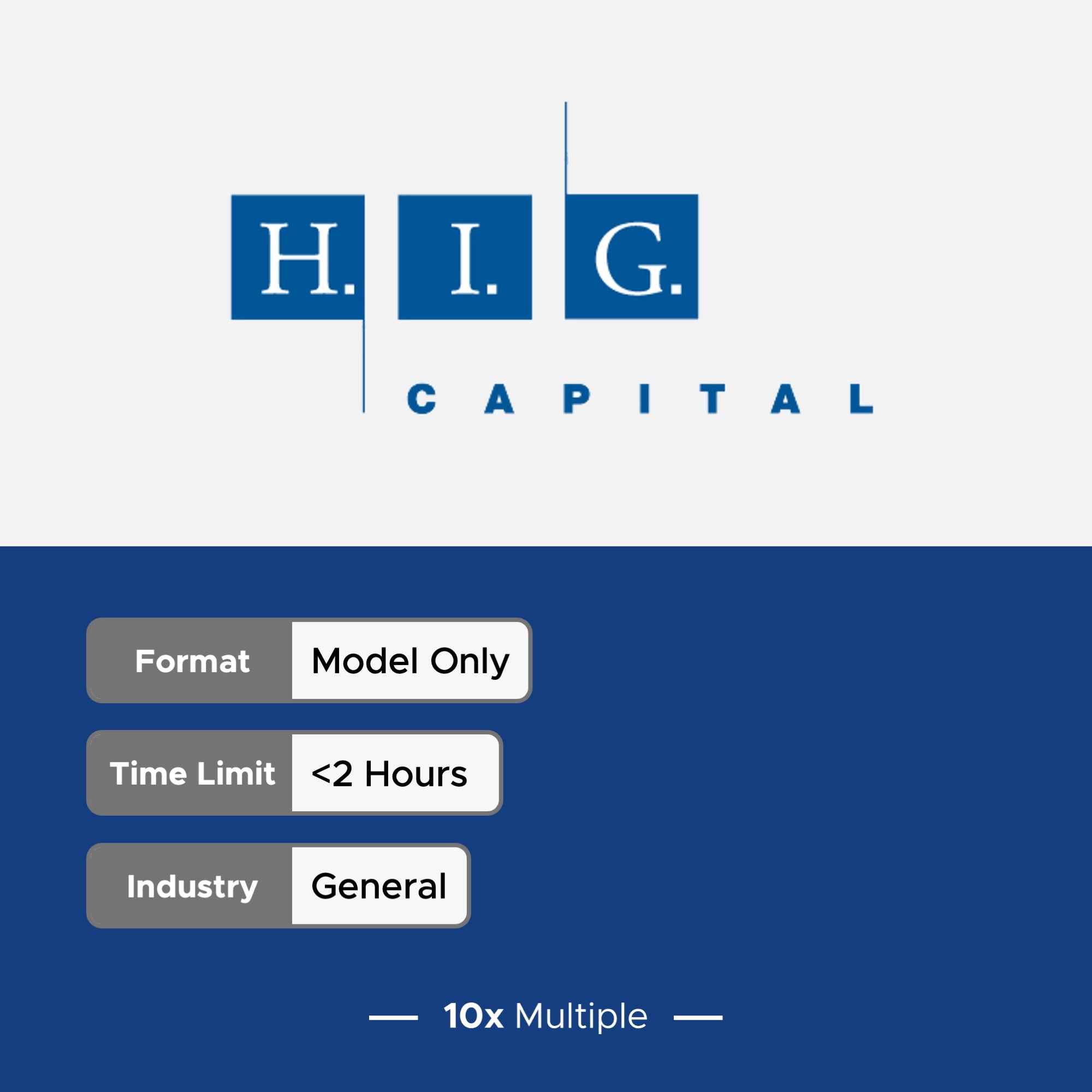 Private Equity Interview Questions PE Practice Mega Fund HIG Interview - 10x Multiple