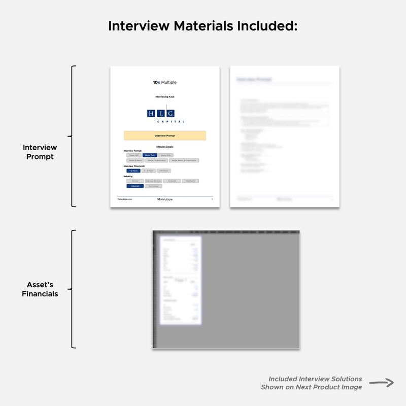 Private Equity Interview Questions PE Practice Mega Fund HIG Interview - 10x Multiple