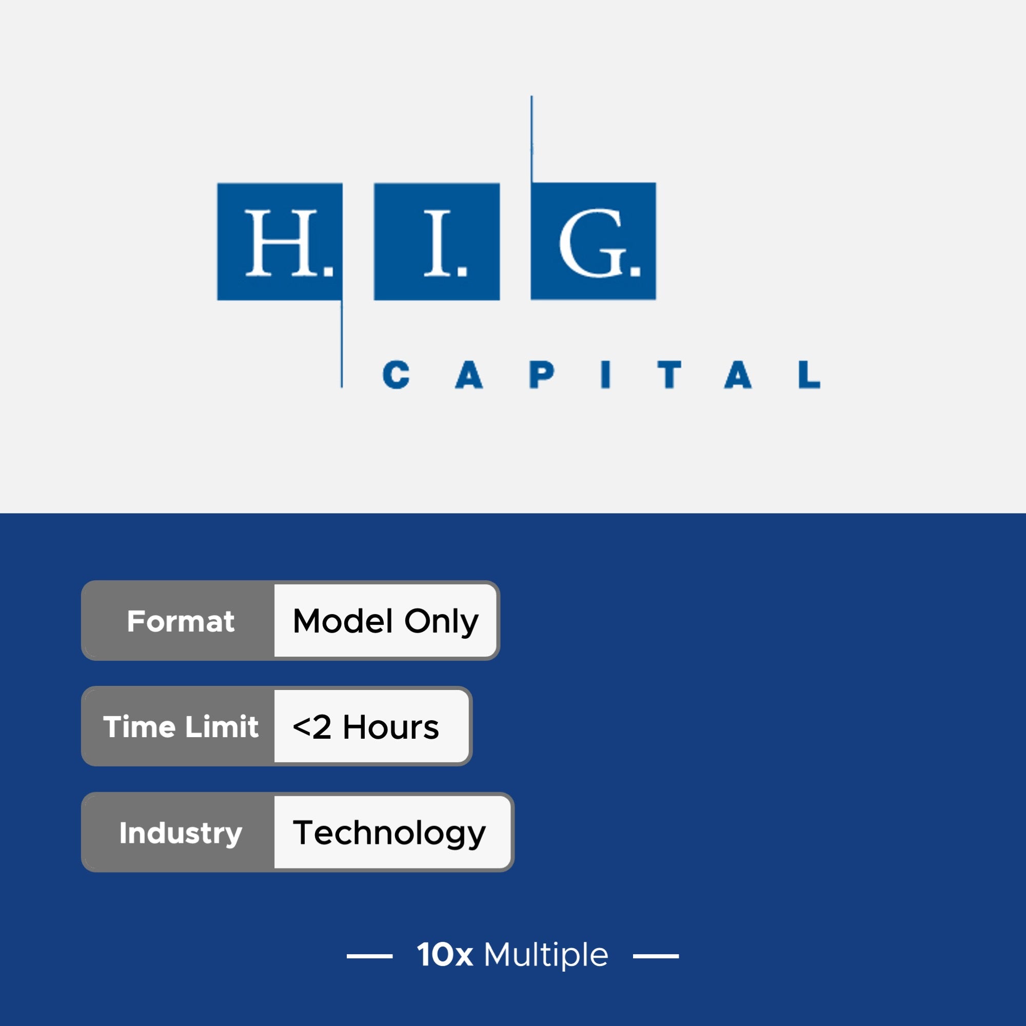 Private Equity Interview Questions PE Practice Mega Fund HIG Interview - 10x Multiple