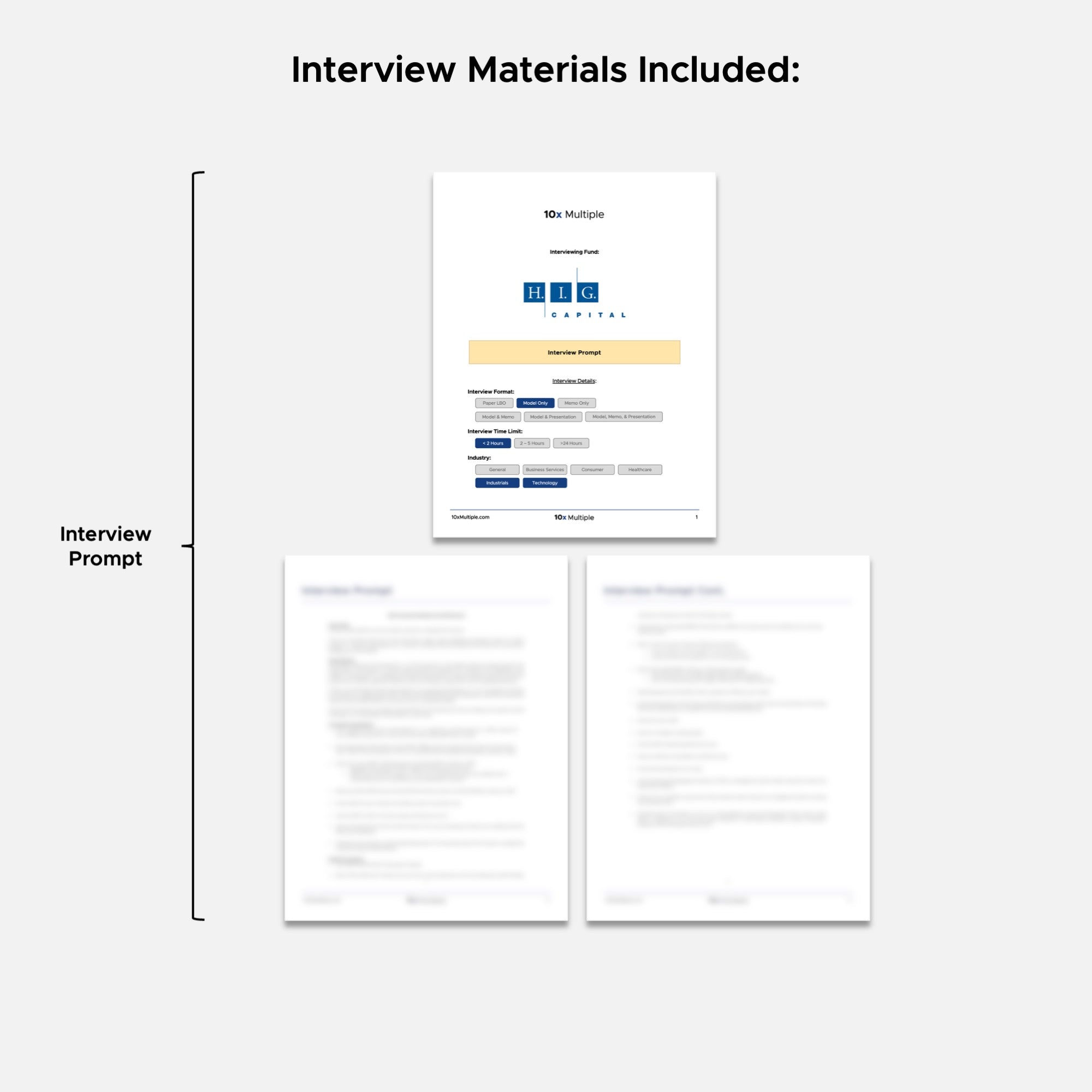 Private Equity Interview Questions PE Practice Mega Fund HIG Interview - 10x Multiple