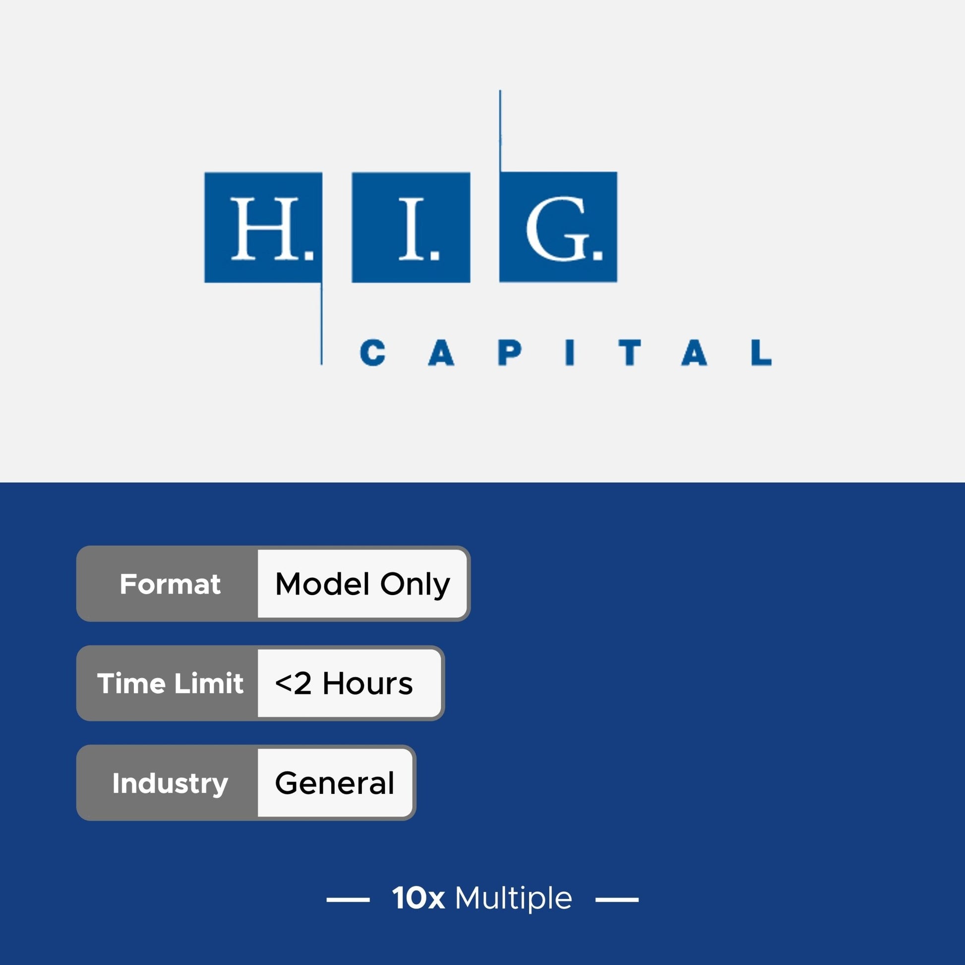 Private Equity Interview Questions PE Practice Mega Fund HIG Interview - 10x Multiple