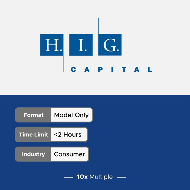 Private Equity Interview Questions PE Practice Mega Fund HIG Interview - 10x Multiple