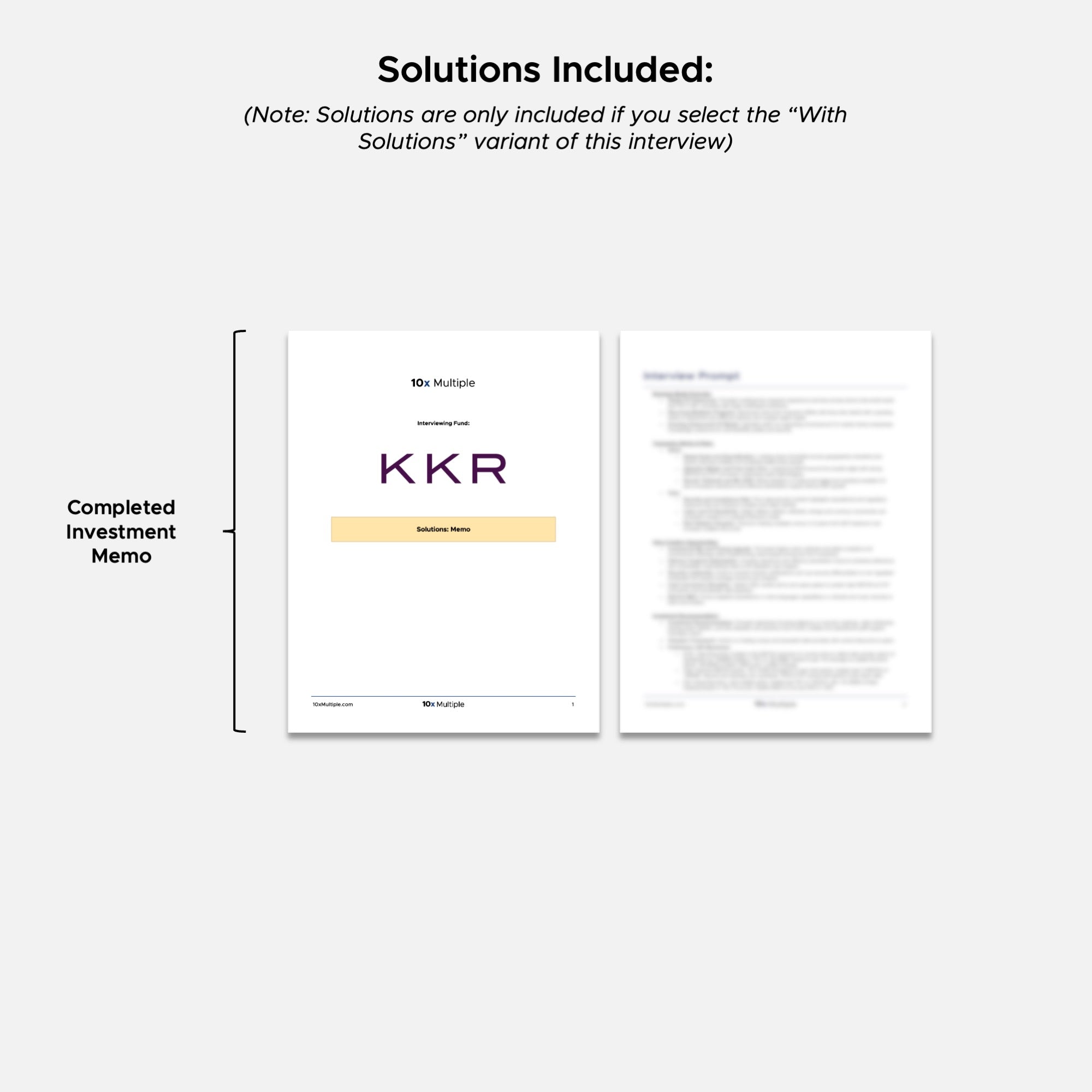 Private Equity Interview Questions PE Practice Mega Fund KKR Interview - 10x Multiple