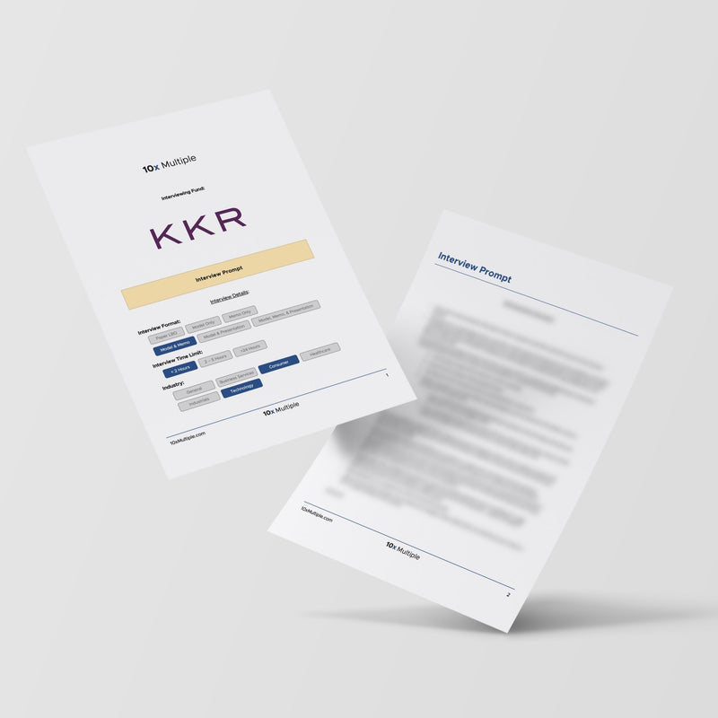 Private Equity Interview Questions PE Practice Mega Fund KKR Interview - 10x Multiple