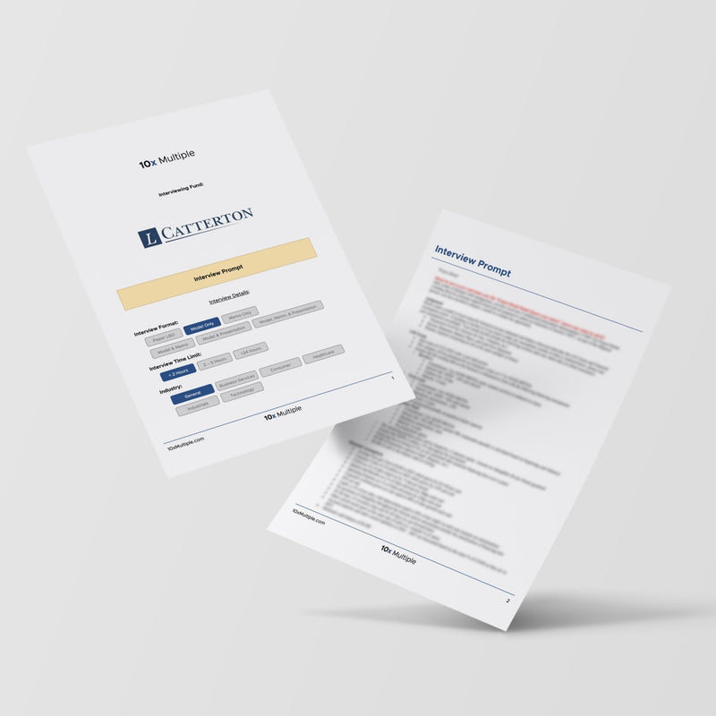 Private Equity Interview Questions PE Practice Mega Fund L Catterton - 10x Multiple