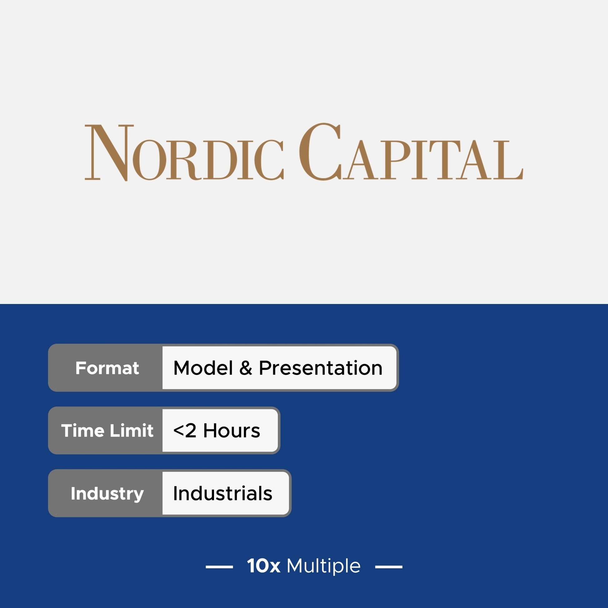 Private Equity Interview Questions PE Practice Mega Fund Nordic Capital Interview - 10x Multiple
