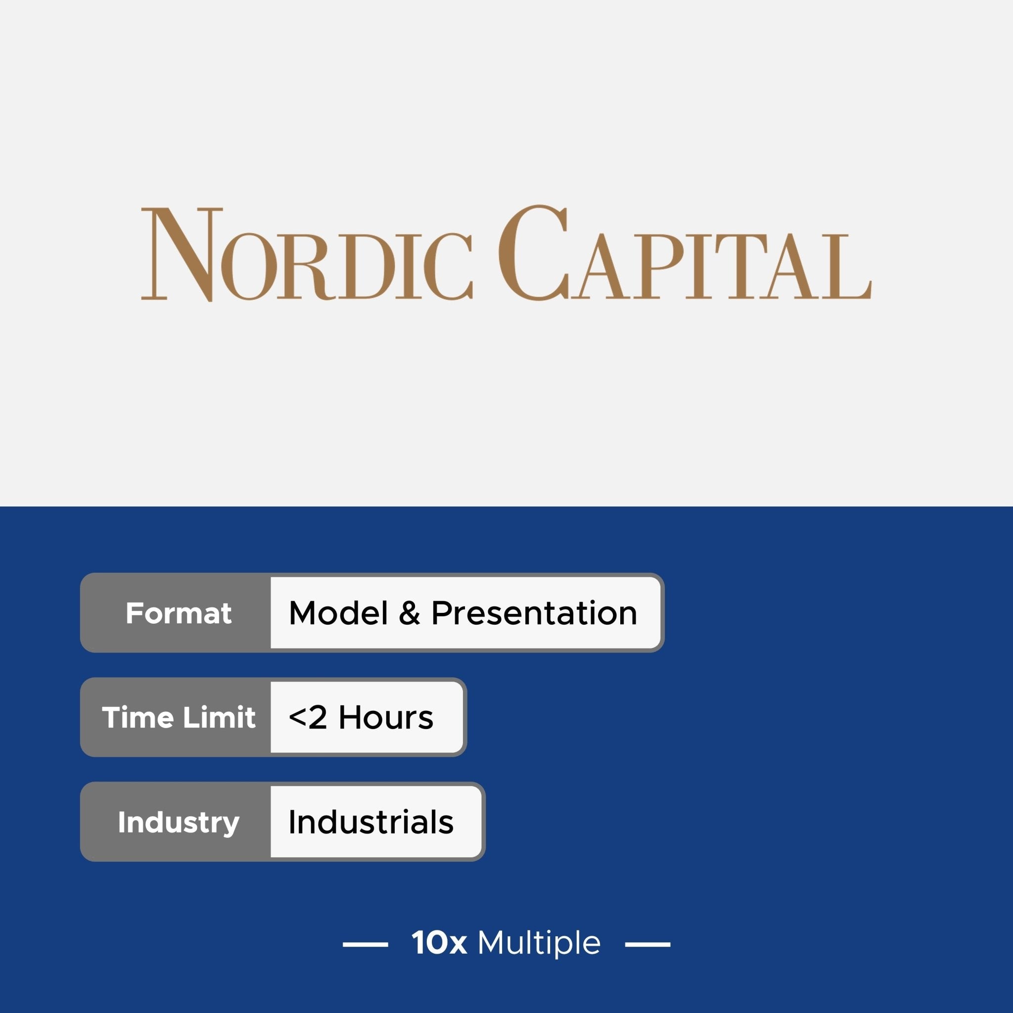 Private Equity Interview Questions PE Practice Mega Fund Nordic Capital Interview - 10x Multiple