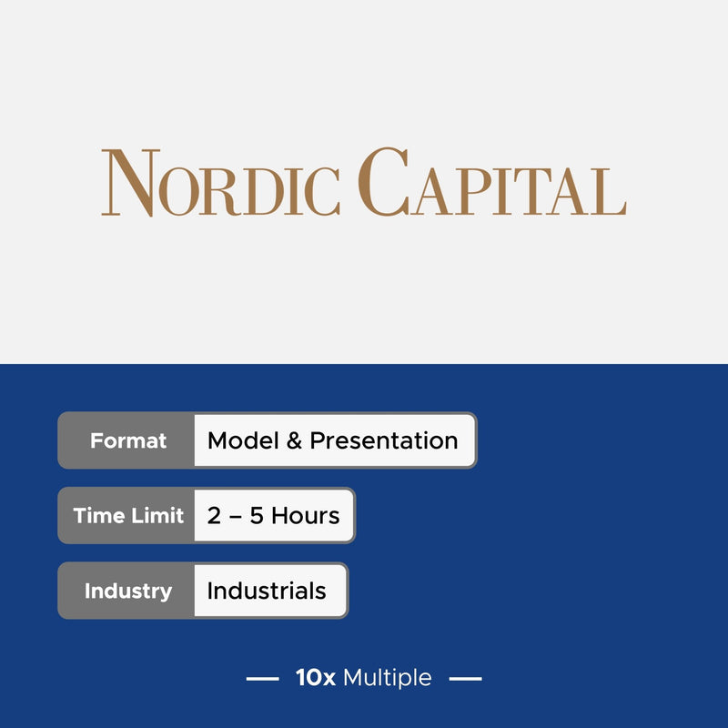 Private Equity Interview Questions PE Practice Mega Fund Nordic Capital Interview - 10x Multiple
