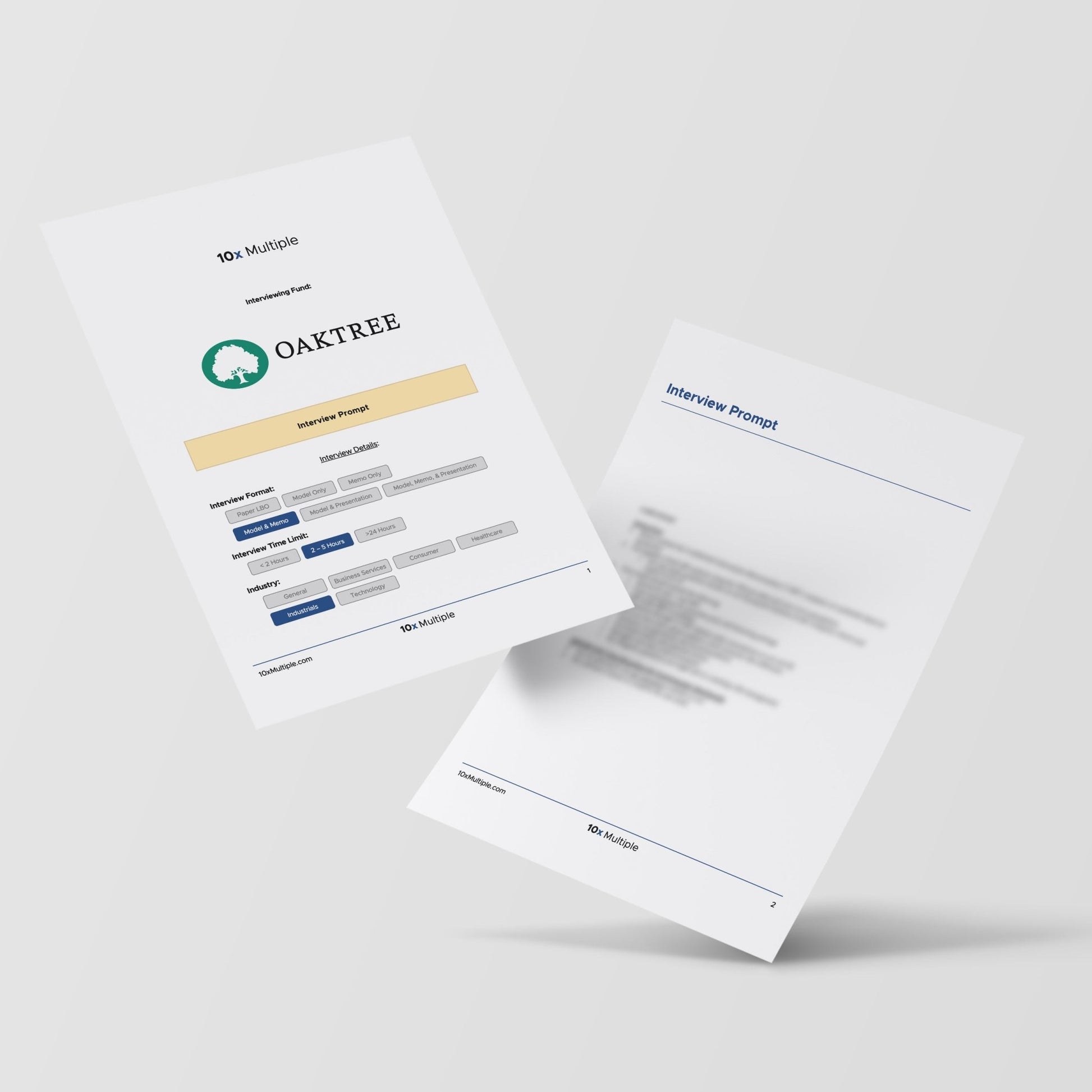 Private Equity Interview Questions PE Practice Mega Fund Oaktree Capital Management Interview - 10x Multiple