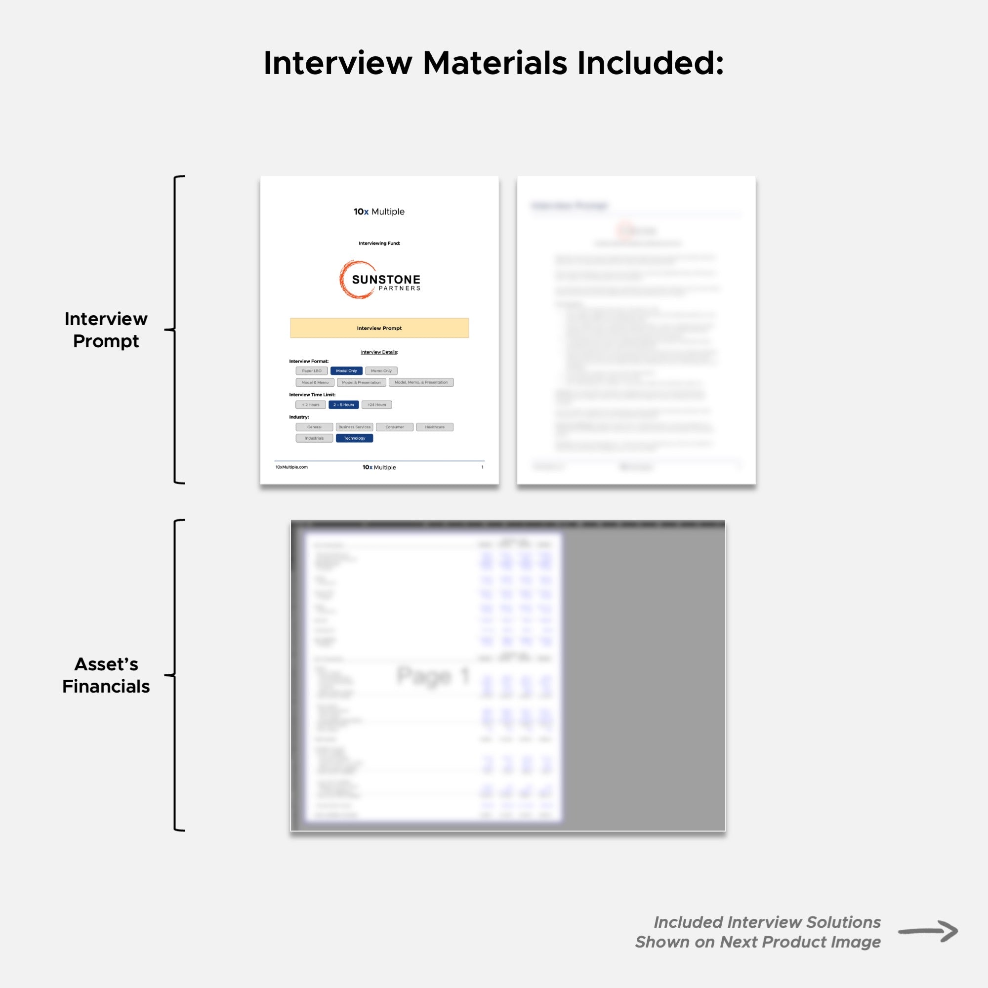 Private Equity Interview Questions PE Practice Mega Fund Sunstone Partners Interview - 10x Multiple