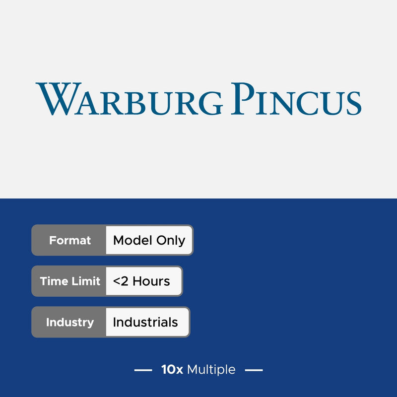 Private Equity Interview Questions PE Practice Mega Fund Warburg Pincus Interview - 10x Multiple